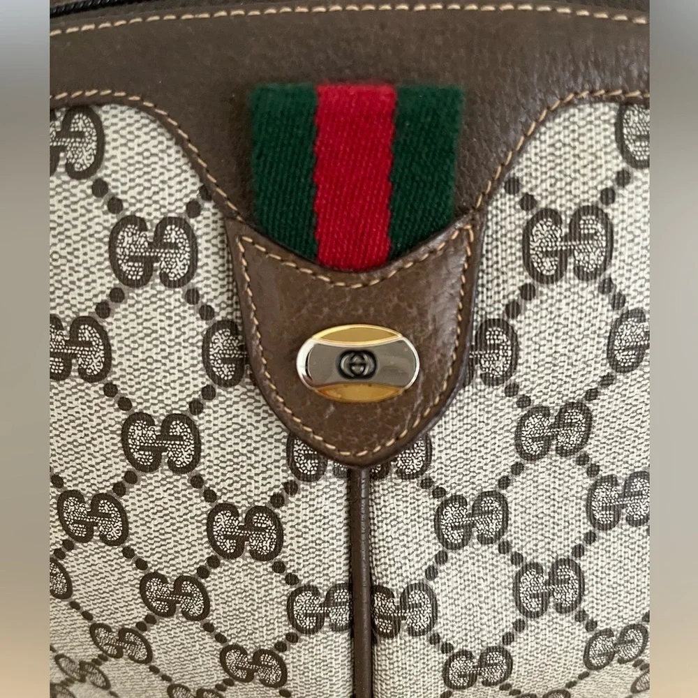 Gucci GG Supreme Ophidia Crossbody Clutch Vintage EUC Circa 1980 - Picture 10 of 17